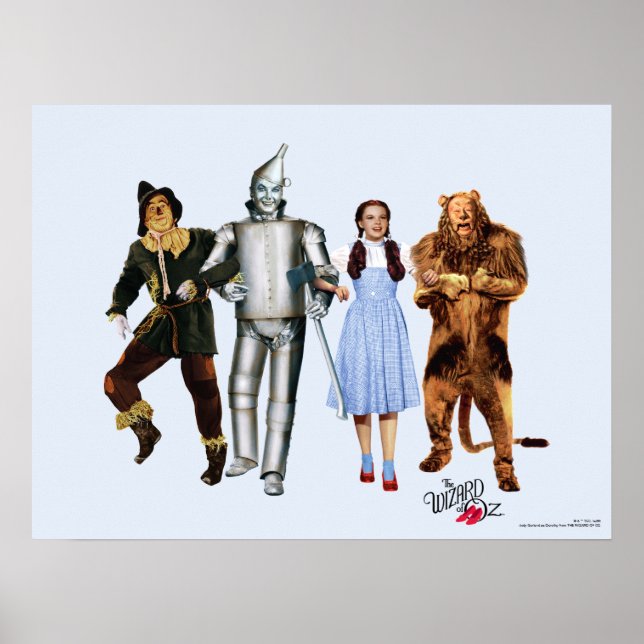 Klassische Zauberer von Oz Charaktere Poster (Vorne)