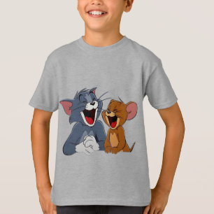 Klassische Zeichentrick-Katze und Maus beste Freun T-Shirt