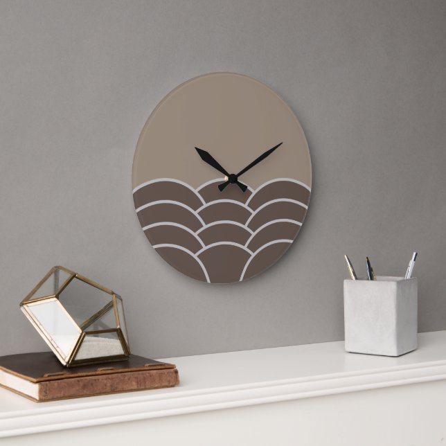Klassische zeitgenössische Skala Art Muster Große Wanduhr (Büro)