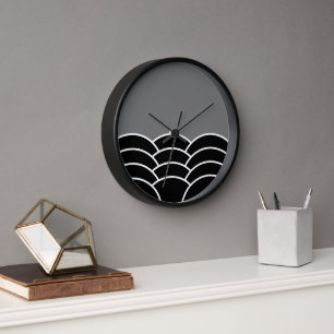 Klassische zeitgenössische Skala Art Muster Uhr