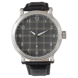 Klassische Zeitlose Clan Eternity Tartan Kariertes Armbanduhr