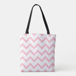 Klassische Zickzack Tasche in knallig weiß und ros