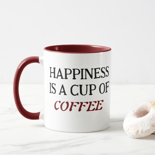 Klassische Zwei-Tone-Tasse Tasse (Mit Donut)