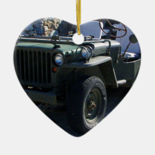 Klassischen Willys Jeep Keramikornament