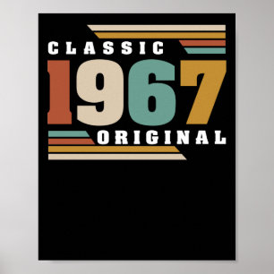 Klassischer 1967 Original 55. Geburtstag 55 Jahre Poster