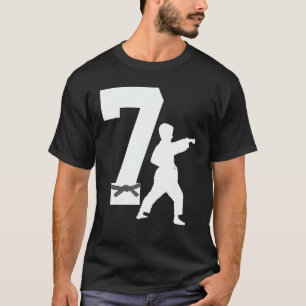 Klassischer 7. Geburtstag Karate Taekwondo 7 Jahre T-Shirt