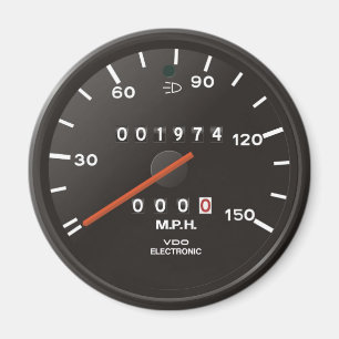 Klassischer 911-Tachometer (altes luftgekühltes Au Magnet
