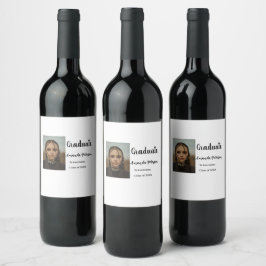 Klassischer Abschluss im Jahr 2008 Weinetikett