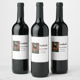 Klassischer Abschluss im Jahr 2008 Weinetikett