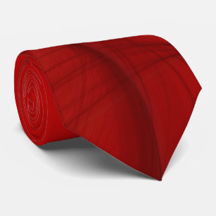 Klassischer Abstrakter Eleganter Rot/Schwarz Frakt Krawatte