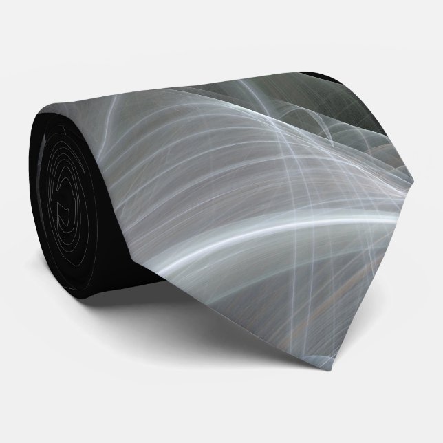 Klassischer Abstrakter Eleganter Rot/Schwarz Frakt Krawatte (Gerollt)