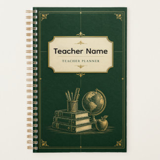 Klassischer akademischer Lehrerplaner | Eleganter Planer