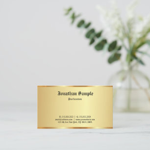 Klassischer alter Schriftart Elegante Berufliche G Visitenkarte