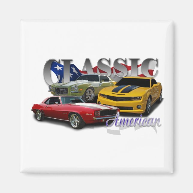 Klassischer Amerikaner Magnet (Vorne)