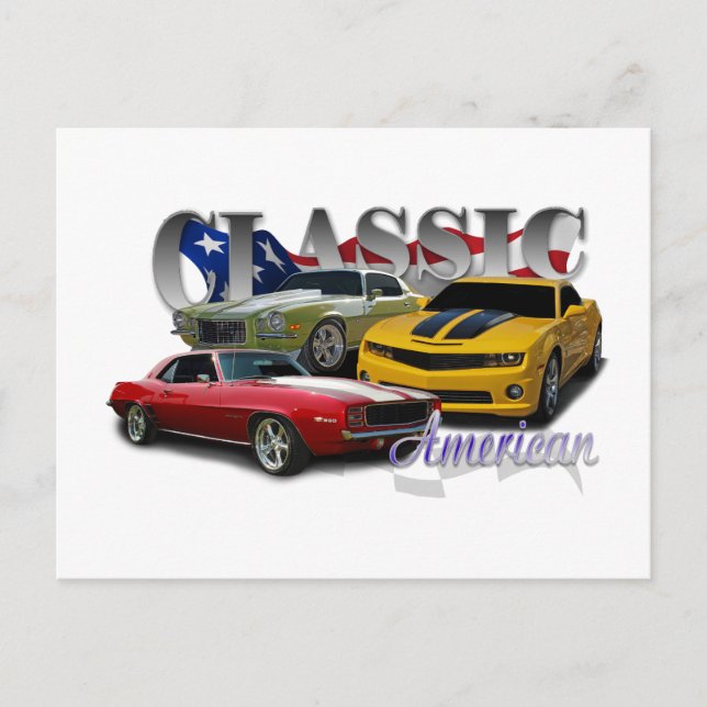 Klassischer Amerikaner Postkarte (Vorderseite)