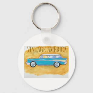 klassischer amerikanischer Chevy Schlüsselanhänger