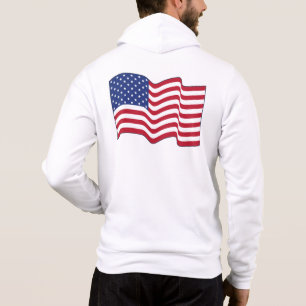 Klassischer amerikanischer Flaggen-Jacken-Hoodie Hoodie