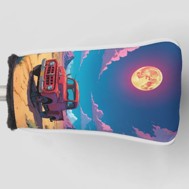 Klassischer amerikanischer Lieferwagen Golf Headcover (Vorderseite)