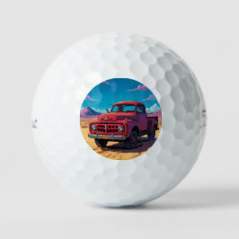 Klassischer amerikanischer Lieferwagen Golfball