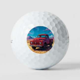 Klassischer amerikanischer Lieferwagen Golfball