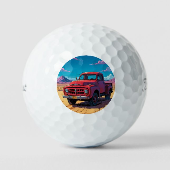 Klassischer amerikanischer Lieferwagen Golfball (Vorderseite)