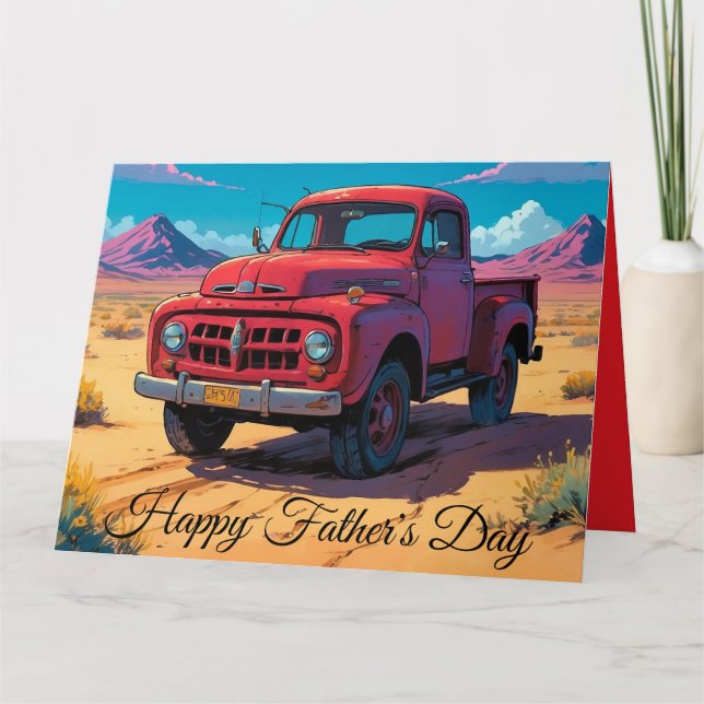 Klassischer amerikanischer Lieferwagen Karte (Vorderseite)