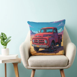 Klassischer amerikanischer Lieferwagen Kissen