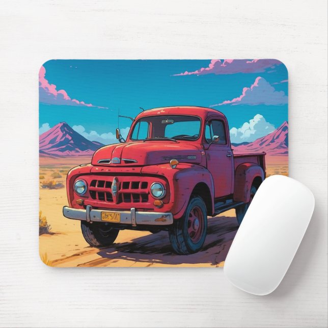 Klassischer amerikanischer Lieferwagen Mousepad (Mit Mouse)
