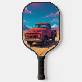 Klassischer amerikanischer Lieferwagen Pickleball Schläger