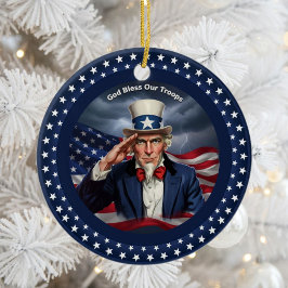 Klassischer amerikanischer Patriotismus  Keramik Ornament