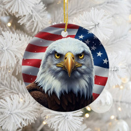 Klassischer amerikanischer Patriotismus  Keramik Ornament