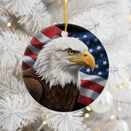 Klassischer amerikanischer Patriotismus  Keramik Ornament