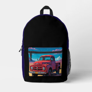 Klassischer amerikanischer Pickup  Bedruckter Rucksack