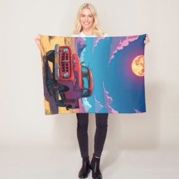 Klassischer amerikanischer Pickup Fleecedecke