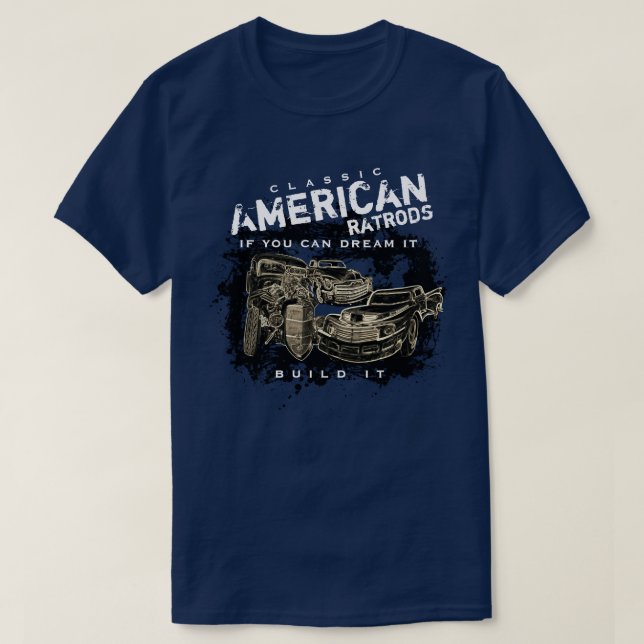 Klassischer amerikanischer Traum T-Shirt (Design vorne)