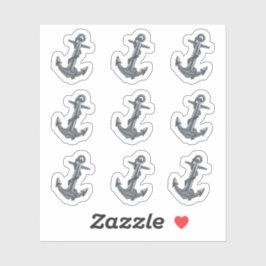 Klassischer Anker Fantastische Fun Ocean Wedding Aufkleber