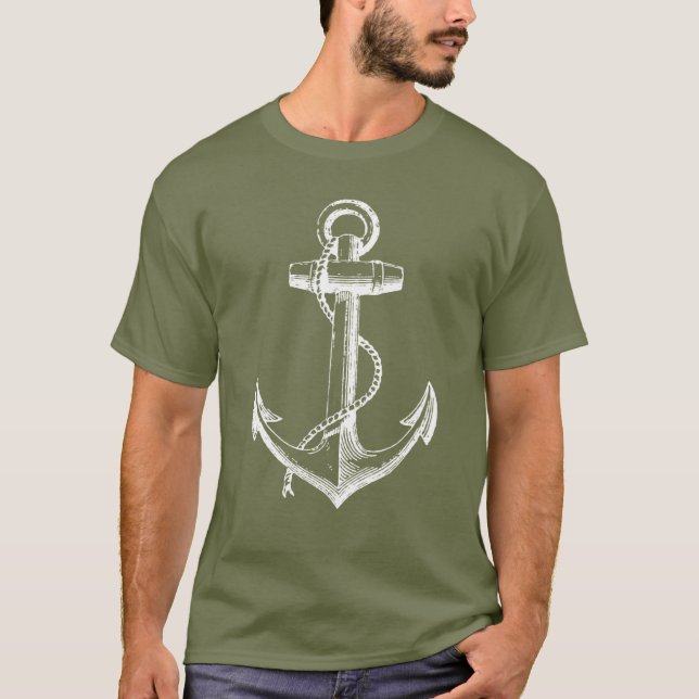 Klassischer Anker T-Shirt (Vorderseite)