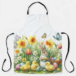 Klassischer/antiker Osterhase/Huhn Schürze