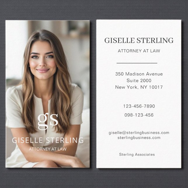 Klassischer Anwalt im Beruflichen Foto des Gesetze Visitenkarte (Von Creator hochgeladen)