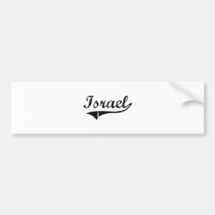 Klassischer Art-Name Israels Autoaufkleber