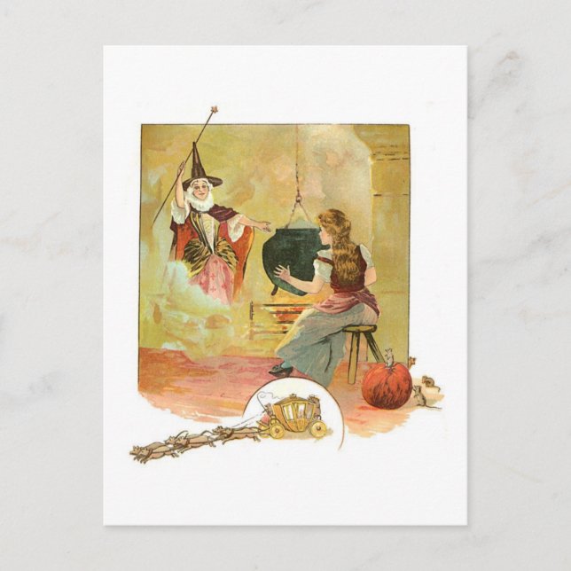 Klassischer Aschenputtel Postkarte (Vorderseite)