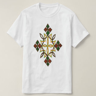 Klassischer äthiopischer Cross White T - Shirt