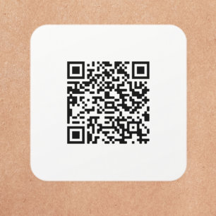 Klassischer Aufkleber für kundenspezifische QR-Cod