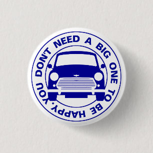 Klassischer Austin Mini Cooper Button