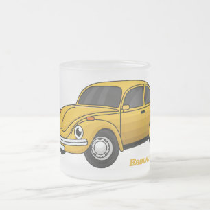 Klassischer Auto-Cartoon Mattglastasse