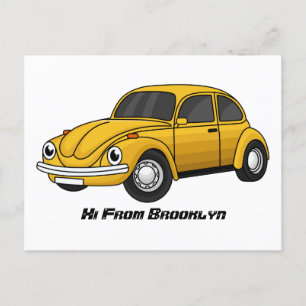 Klassischer Auto-Cartoon Postkarte