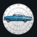 Klassischer Auto Chevy BelAire Gewohnheit Dartscheibe<br><div class="desc">klassischer Autoentwurf</div>