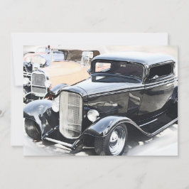 Klassischer Auto-Geburtstag Einladung