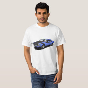 Klassischer Auto-T - Shirt des blauen