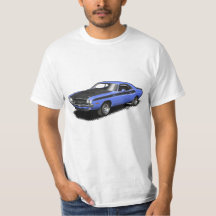 Klassischer Auto-T - Shirt des blauen